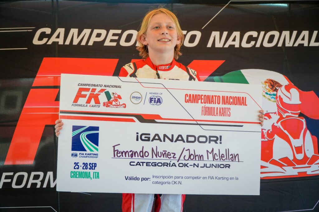 JohnJohn McLellan Wins Formula Karts Round 4 in Rain-Soaked León Finale