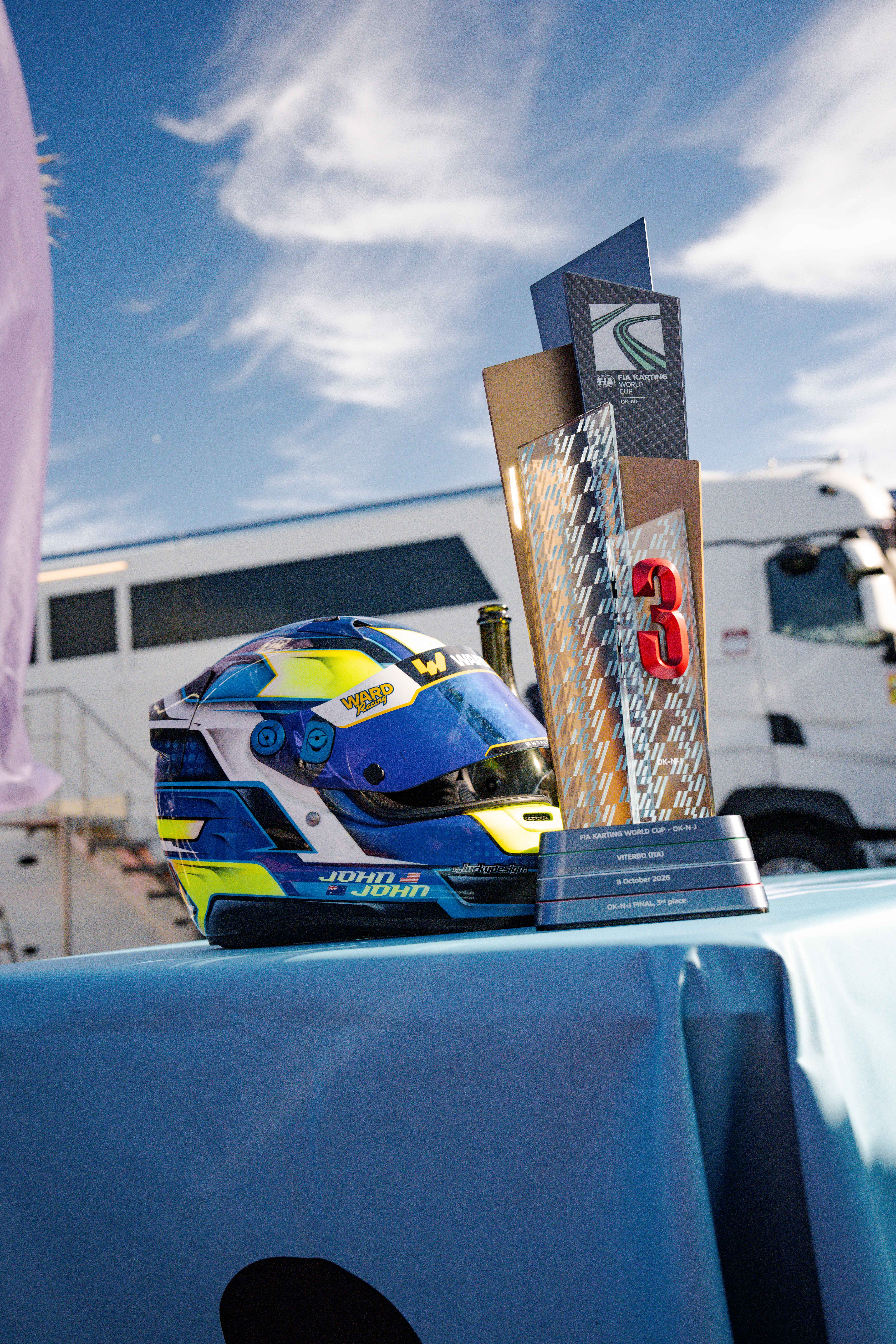 JohnJohn McLellan — Ward Racing kart #252 at the 2026 FIA Karting World Cup, Viterbo
